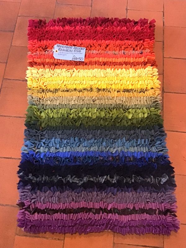 Rainbow Proddy Rug by Eliza Conway